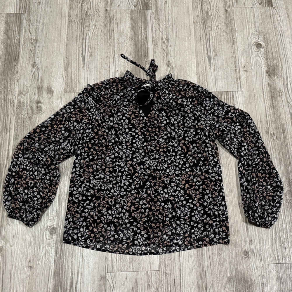 Floral Long Sleeve Blouse size S